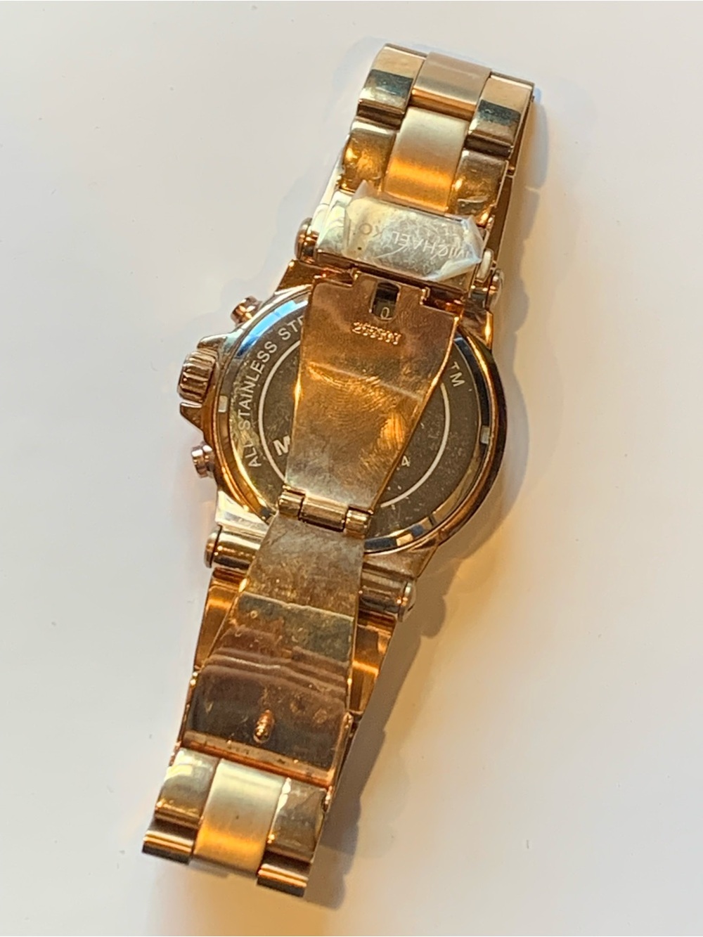 Michael Kors Rose Gold-Tone Ladies Women’s Chronograph Bracelet Watch NWOT - Picture 4 of 4